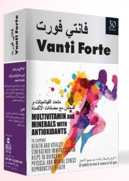 Vanti Forte Multivitamin Minerals with Antioxidants 30 Tablets Pharmacy and More