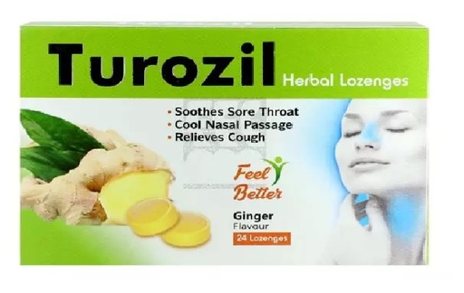 [127861] Turozil Lozenges Ginger 24's