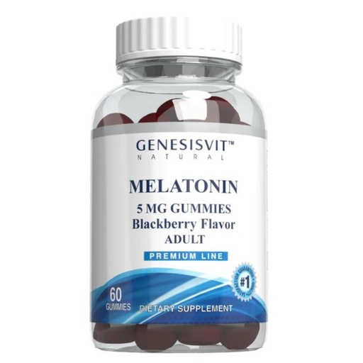 [128182] Genesisvit Melatonin Blackberry Pectin Gummy 60PC
