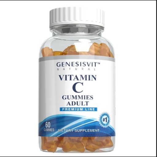 [128183] جينيسفيت علكات فيتامين سي للبالغين 60 قطعة