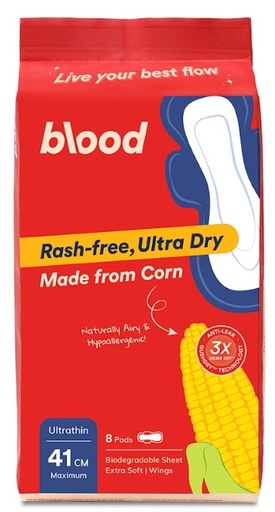 [128191] Blood Sanitary Pad -41CM 8s