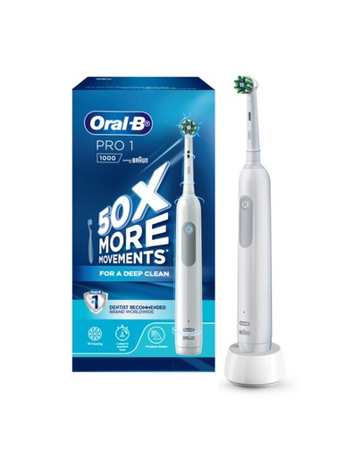 [128201] فرشاة أسنان أورال-بي برو1 الكهربائية القابلة الشحن 