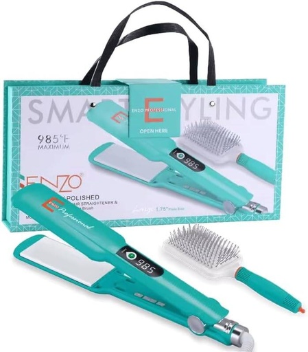[128947] Enzo Hair Straightener +Comb