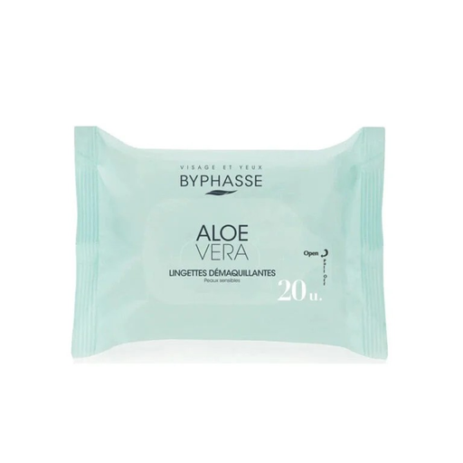 [129026] Byphasse Makeup Remover Wipes With Aloe Vera 20's