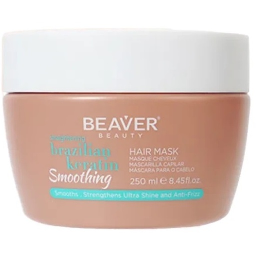 [129056] Beaver Brazilian Keratin Smoothing Hair Mask 250 Ml