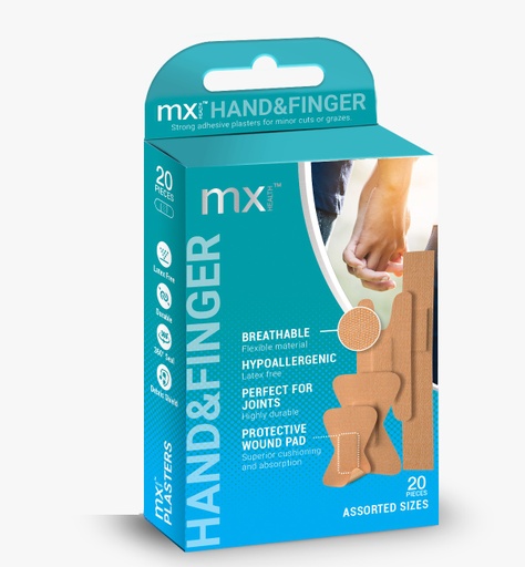 [129131] Mx Hand &amp; Finger Assorted Plasters  20pcs