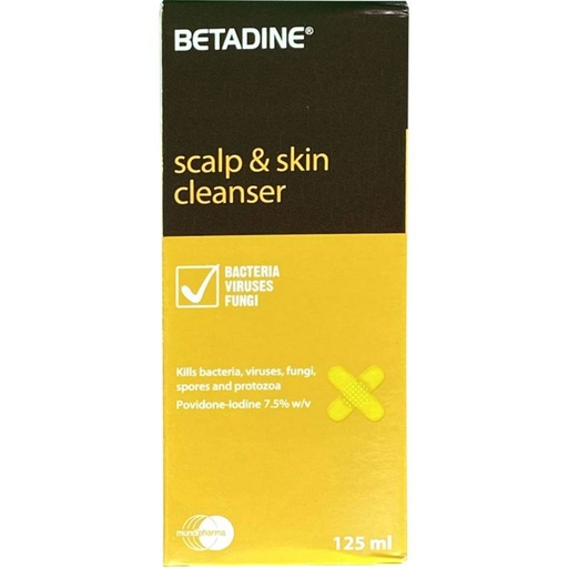 [14087] BETADINE Scalp &amp; Skin Cleaning.125ML