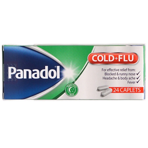 [2173] Panadol Cold&amp;Flu Tablet Green 24'S-