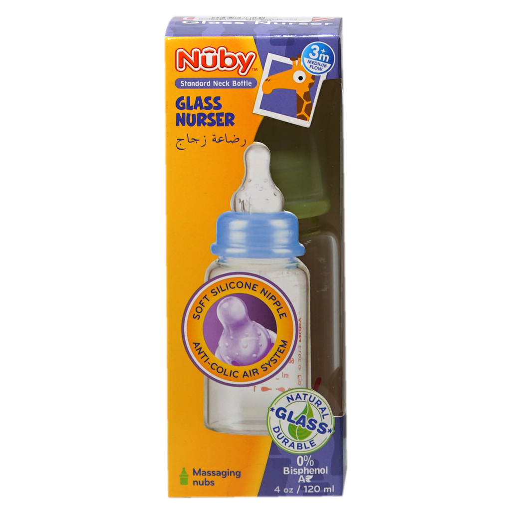Nuby Standard Neck Glass Bottle