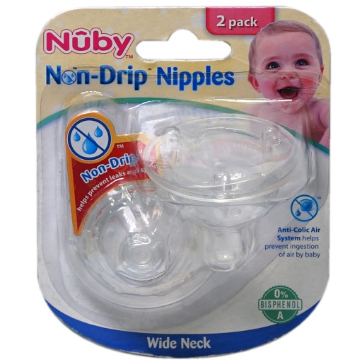 [3102] Nuby Wide Neck No Spill Nuby Nipple