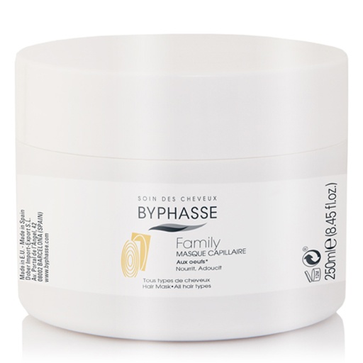 [3251] BYPHASSE FAMILY HAIR MASK WITH EGG ALL HAIR TYPES - 250 ML