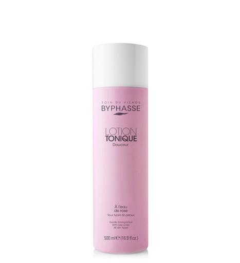 [3252] ##Byphasse Gentle Toning Lotion With Rosewater All Skin Types - 500 Ml