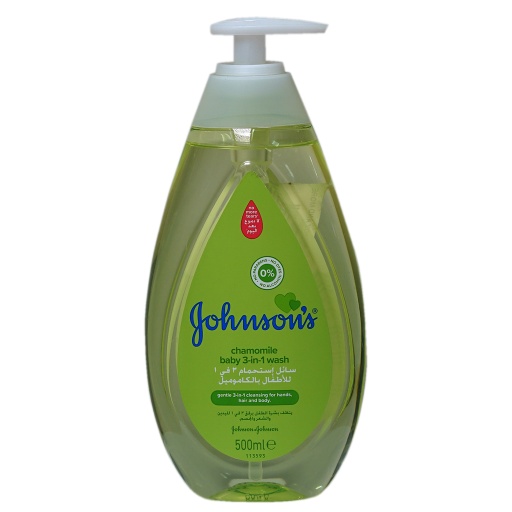 [3379] J&amp;J Johnson's Baby Cham 3 In 1 Wash 500Ml 