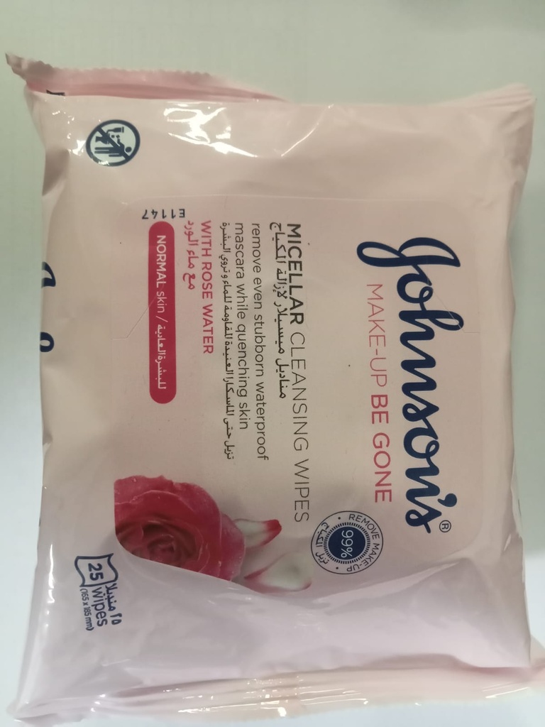 J&J Johnson's Makeup Remover Wipes 25'S Pharmacy and More