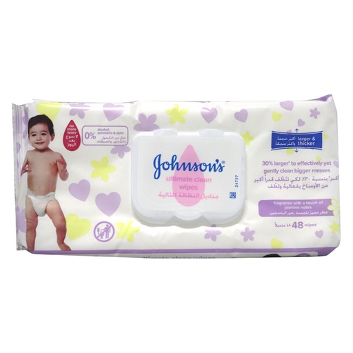 [3432] J&amp;J ULTIMATE CLEANSING WIPES 48'S