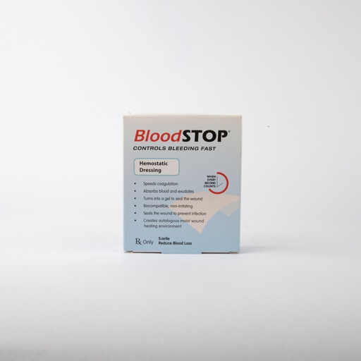 [3602] Bloodstop Hemo 2X2 5X5Cm Wound-