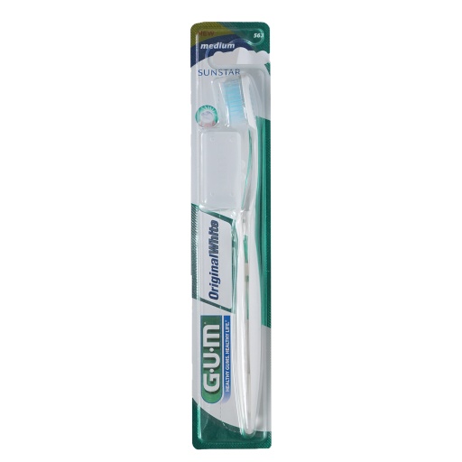 [3716] Gum Orginal White Compact Tooth Brush Med