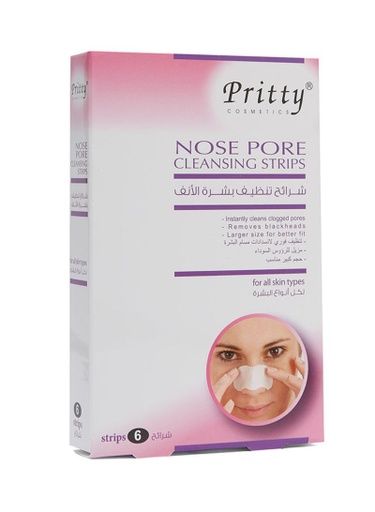 [37640] PRITTY NOSE PORE CLEANSING STRIPS 6'S