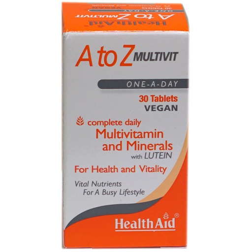 [37673] HealthAid A To Z Multivitamin Tab 30'S