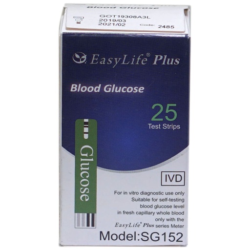 [37760] Easylife Glucose Plus Test Strips 25'S