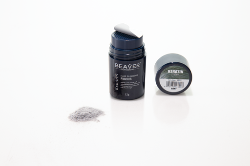 [37781] Beaver Keratin Hair Building Fiber 12G Gray [ 19571-H ]