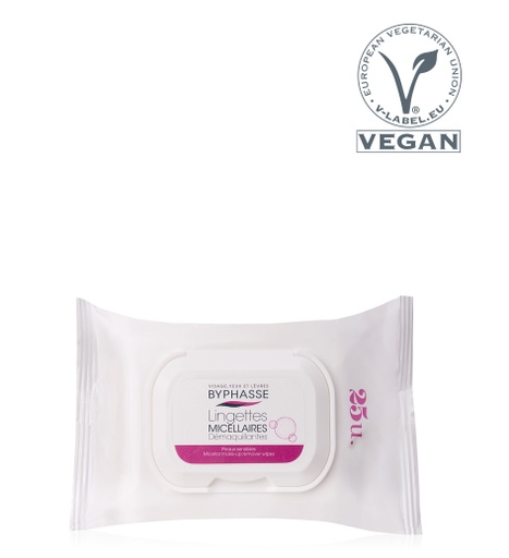 [38037] Byphasse Makeup Remover Wipes Micellar Solution Sensitive Skin - 25 Sheet