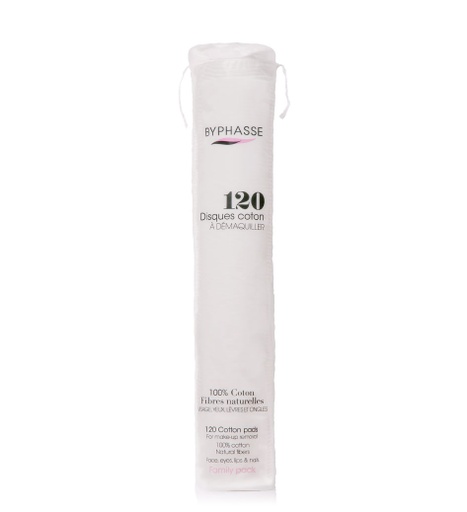 [38050] Byphasse Cotton Pad For Make-Up Removal - 120 Unit