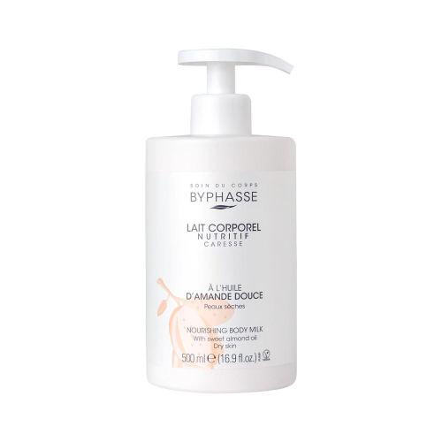 [38052] Byphasse Nourishing Body Milk Almond Oil Extract Dry Skin (Pump) - 500Ml