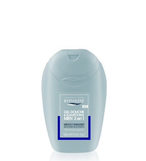 [38056] Byphasse Men Groovy Shower Gel Shampoo 2 In 1 G 500 Ml