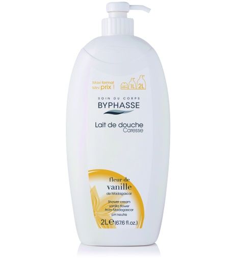 [38057] Byphasse Caresse Shower Cream Vanilla Flavor - 2 Litters
