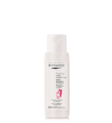 [38062] BYPHASSE Family Hair Conditioner Jojoba Extracts And Keratin Coloured Hair 400ml