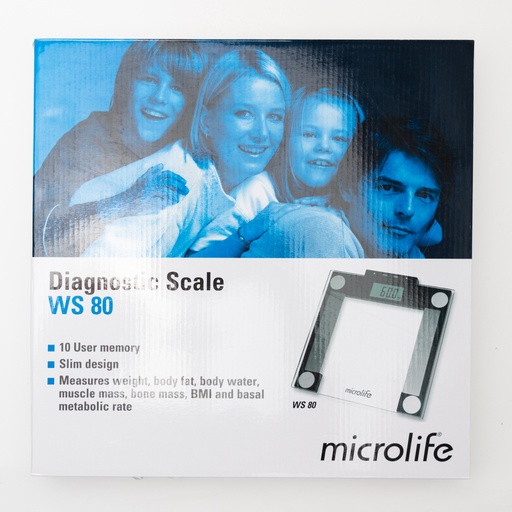[3807] Microlife Body Fat Scale Ws 80 Diagnostic Scale-
