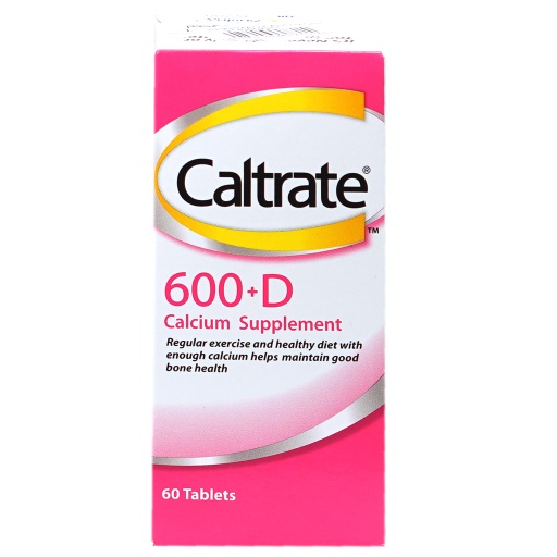 [38144] Caltrate 600+ Vitamin D Calcium Supplement, Tablets - 60