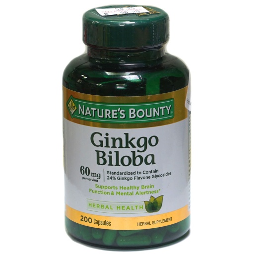 [38447] nature's bounty Ginkgo Biloba 60Mg 200'S