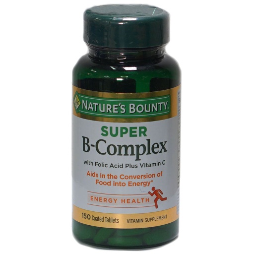 [38449] Nature’s Bounty Super B Complex with Vitamin C &amp; Folic Acid, Immune &amp; Energy Support 150 tablets