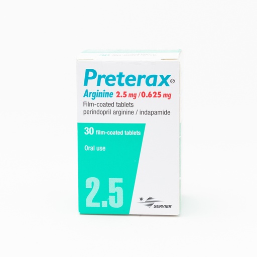 [3872] Preterax 2.5/0.625Mg Tablet  30'S-