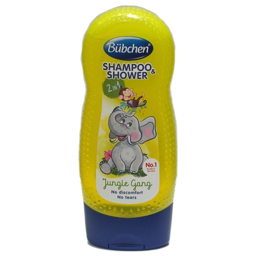 [39666] Bubchen Kids Sh&amp;Shower Jungle Gang230Ml