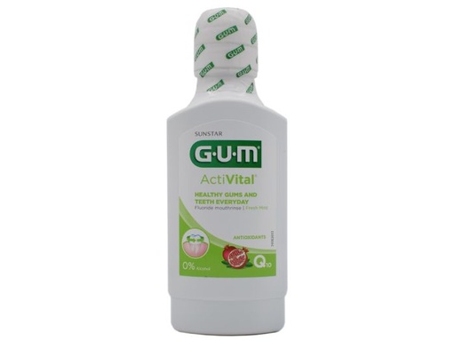 [3977] Gum Activital Mouthwash Fresh Mint 300Ml