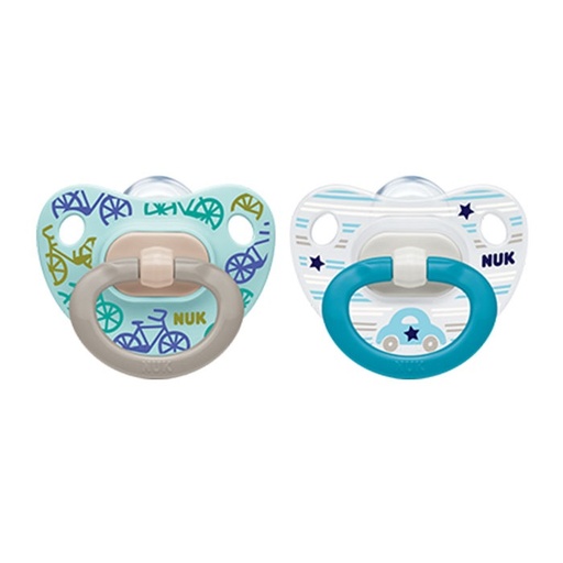 [39794] Nuk Pacifier Happy Days Silicone 6-18 Months 2 Pack