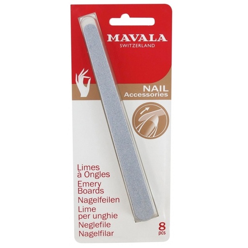 [39961] MAVALA EMERY BOARD CARDED 8PCS#9090612