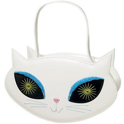 [40261] CAT FACE BAG WITH PURSE AND MIRROR