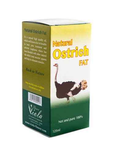 [40595] Natural Ostrich Fat Oil 125 Ml