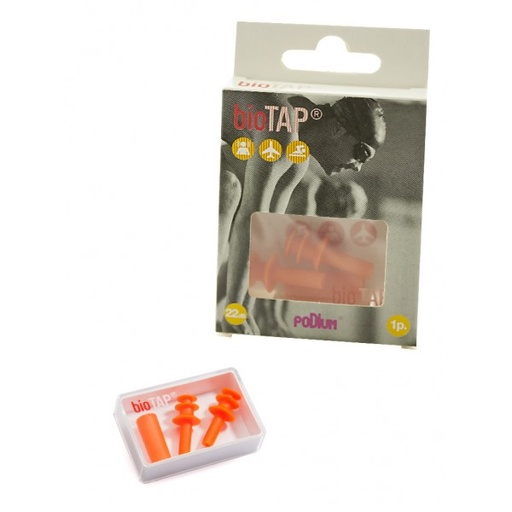[40628] Bio Tap Adult Injected Silicone (1 Pair+Aplicator) Orange  [ 63820437/17530 ]
