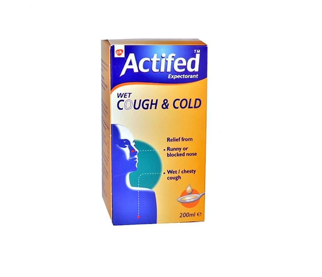 Actifed Expectorant Syrup 200Ml | Pharmacy and More