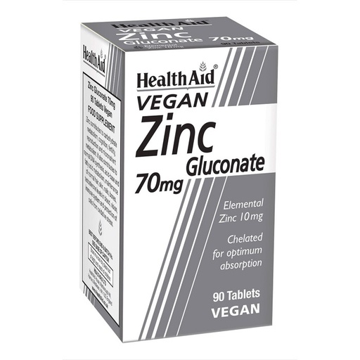 [42448] HealthAid Zinc Gluconate 70Mg Tab 90