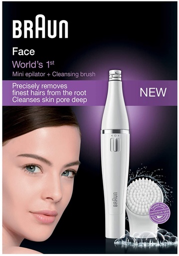 [42668] Braun Se810 Silk-Epil Face Epilator Sr/Wh 1X5 Units-Bn266