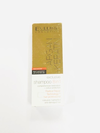 [42727] EVELINE ARGAN+KERATIN EXCEL 8in1 150ml Shampoo