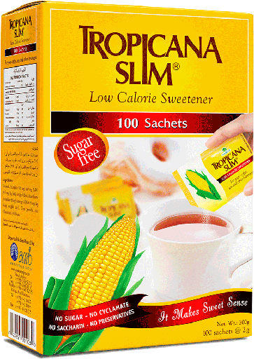[42878] Tropicana Slim Sweetener 100 Sachets