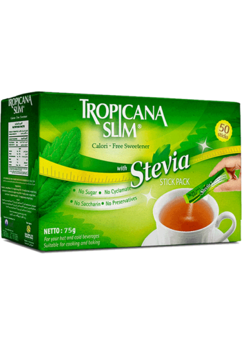 [42880] Tropicana Slim Zero Stevia 50 Sticks