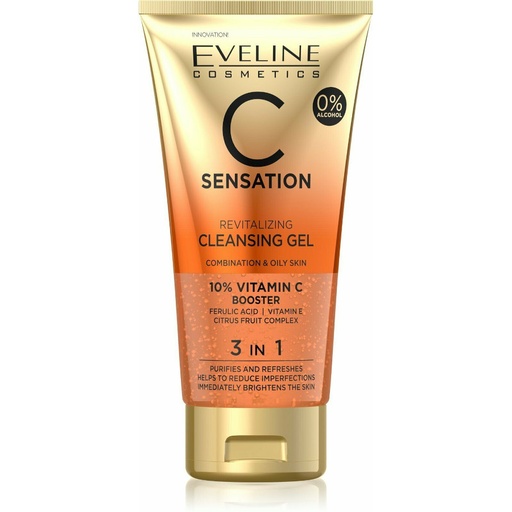 [42890] Eveline C Sensation Cleansing Wash Gel 3In1 150Ml